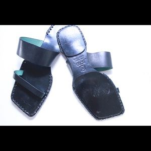 BCBGMaxAzria Shoes - Rare Vintage BCBG Geometric Chic Leather Sandals BCBGMaxAzria Shoes - Rare Vintage BCBG Geometric Chic Leather Sandals